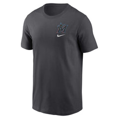 Miami Marlins Nike Logo Sketch Bar T-Shirt | MLB On Sale