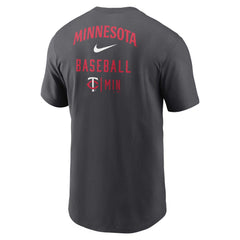 Minnesota Twins Nike Logo Sketch Bar T-Shirt | MLB US