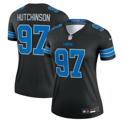 Detroit Lions Nike Aidan Hutchinson Women's Alternate Legend Player Performance Top