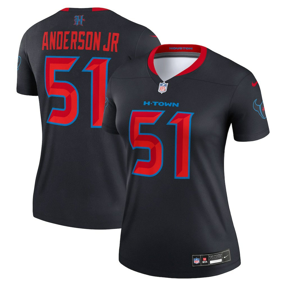 Houston Texans Nike Will Anderson Jr. Women's Alternate Legend Player Performance Top