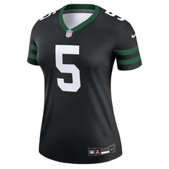New York Jets Nike Garrett Wilson Women's Alternate Legend Player Performance Top