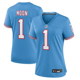 Tennessee Titans Nike Warren Moon Women's Oilers Throwback Retired Player Game Jersey