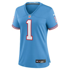 Tennessee Titans Nike Warren Moon Women's Oilers Throwback Retired Player Game Jersey