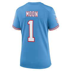 Tennessee Titans Nike Warren Moon Women's Oilers Throwback Retired Player Game Jersey