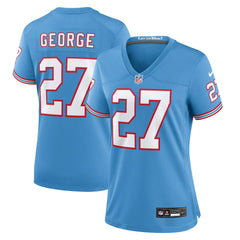 Tennessee Titans Nike Eddie George Women's Oilers Throwback Retired Player Game Jersey