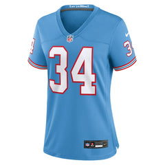 Tennessee Titans Nike Earl Campbell Women's Oilers Throwback Retired Player Game Jersey