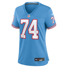 Tennessee Titans Nike Bruce Matthews Women's Oilers Throwback Retired Player Game Jersey