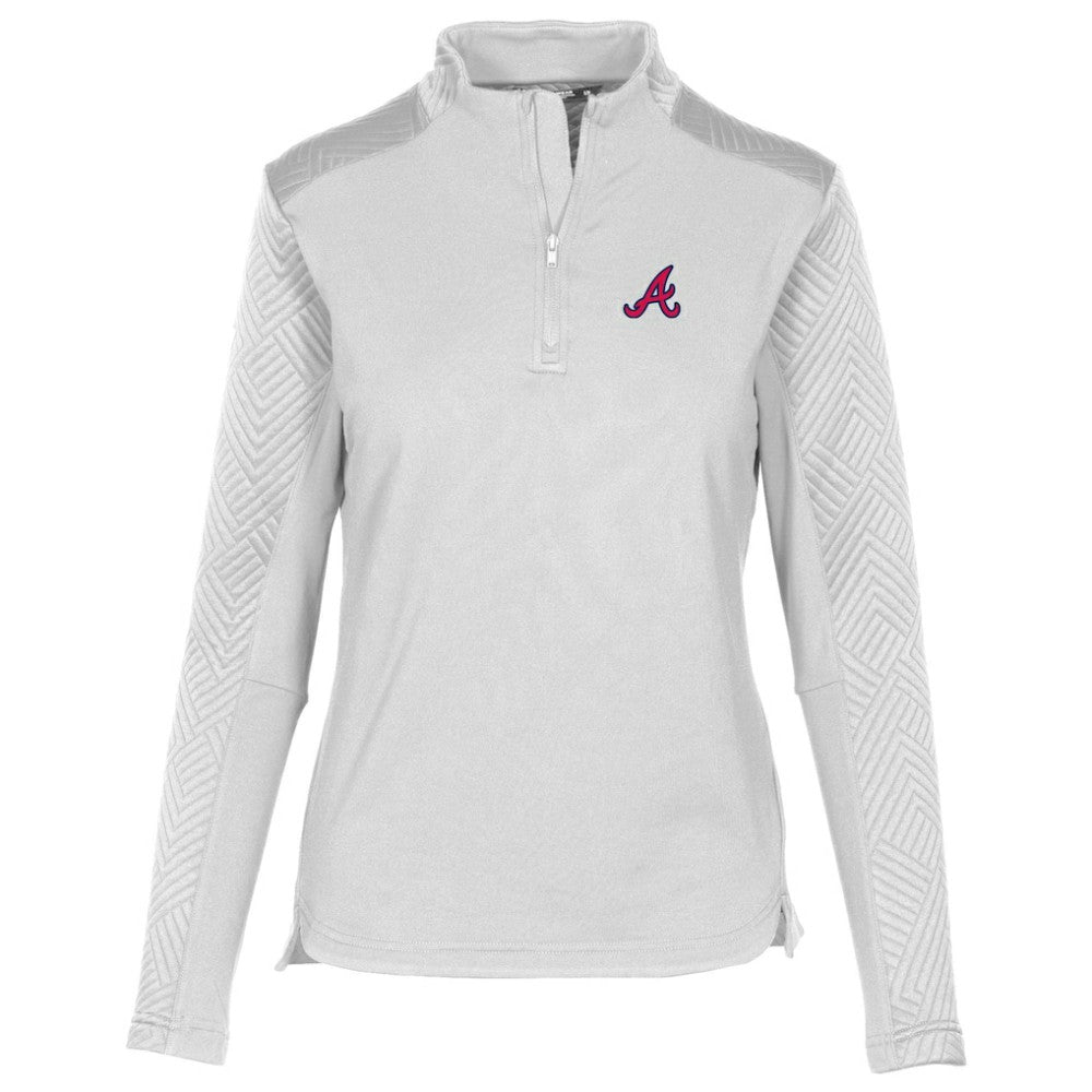 Atlanta Braves Levelwear Women's Daybreak Insignia 2.0 Quarter-Zip Pullover Top | MLB For sale