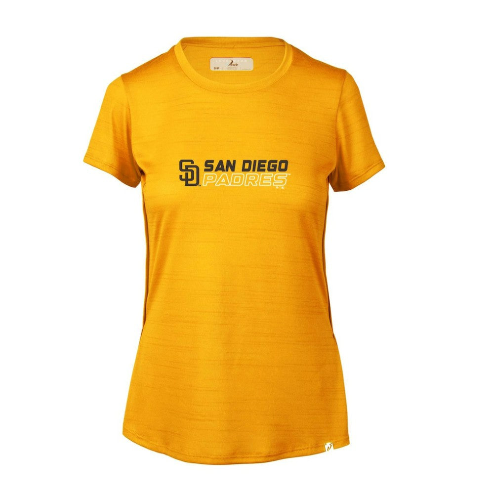 San Diego Padres Levelwear Women's Lux Chase T-Shirt | MLB Shop