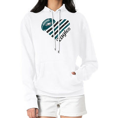 Philadelphia Eagles G-III 4Her by Carl Banks Women's Heart Graphic Fleece Pullover Hoodie