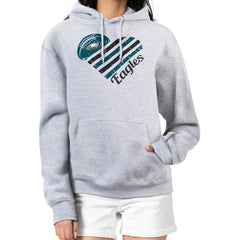 Philadelphia Eagles G-III 4Her by Carl Banks Women's Heart Graphic Fleece Pullover Hoodie