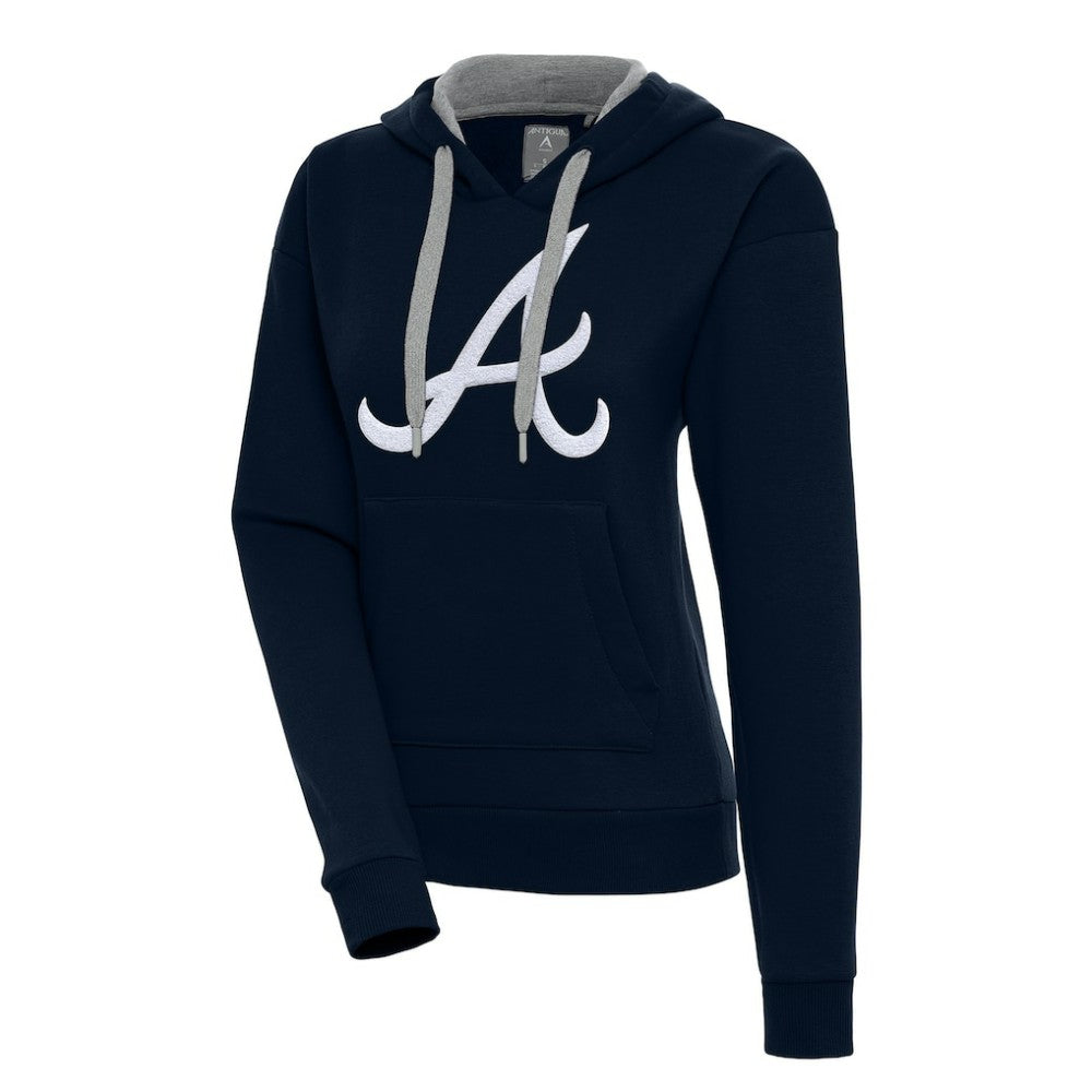Atlanta Braves Antigua Women's Victory Pullover Hoodie | MLB For sale