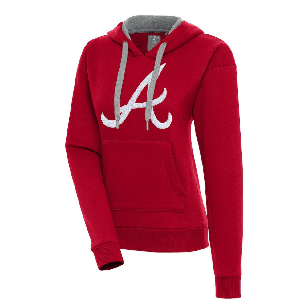 Atlanta Braves Antigua Women's Victory Pullover Hoodie | MLB Outlet