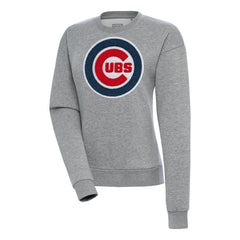 Chicago Cubs Antigua Women's Victory Chenille Pullover Sweatshirt | MLB US