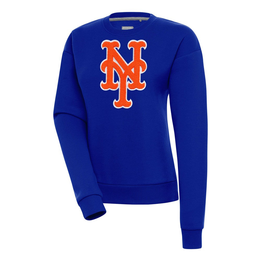 New York Mets Antigua Women's Victory Chenille Pullover Sweatshirt | MLB On Sale