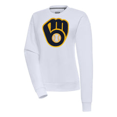 Milwaukee Brewers Antigua Women's Victory Chenille Pullover Sweatshirt | MLB Online