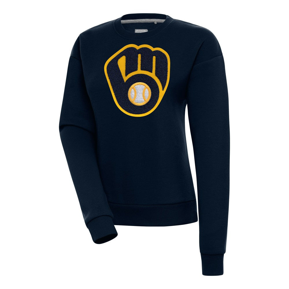 Milwaukee Brewers Antigua Women's Victory Chenille Pullover Sweatshirt | MLB US