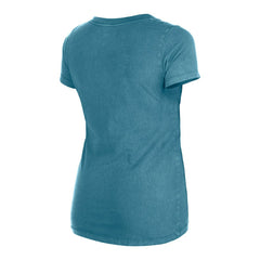 Miami Dolphins New Era Women's Enzyme Wash Low V-Neck T-Shirt