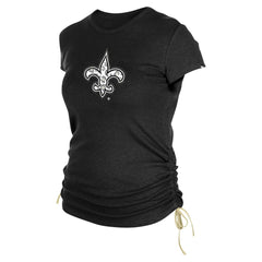 New Orleans Saints New Era Women's Ruched Side T-Shirt