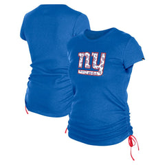 New York Giants New Era Women's Ruched Side T-Shirt