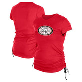 San Francisco 49ers New Era Women's Ruched Side T-Shirt