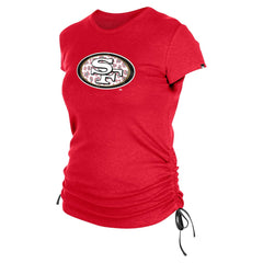 San Francisco 49ers New Era Women's Ruched Side T-Shirt