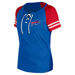 Buffalo Bills New Era Women's Lace-Up Raglan T-Shirt