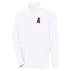 Los Angeles Angels Antigua Hunk Quarter-Zip Pullover Top | MLB Online