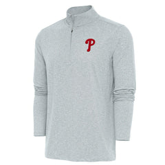 Philadelphia Phillies Antigua Hunk Quarter-Zip Pullover Top | MLB Shop