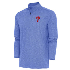 Philadelphia Phillies Antigua Hunk Quarter-Zip Pullover Top | MLB Sale