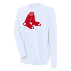 Boston Red Sox Antigua Victory Crewneck Chenille Pullover Sweatshirt | MLB Near me