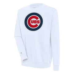 Chicago Cubs Antigua Victory Crewneck Chenille Pullover Sweatshirt | MLB US