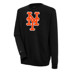 New York Mets Antigua Victory Crewneck Chenille Pullover Sweatshirt | MLB Near me