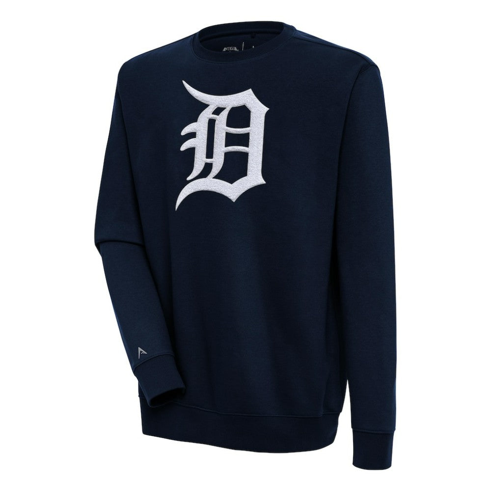 Detroit Tigers Antigua Victory Crewneck Chenille Pullover Sweatshirt | MLB Discount
