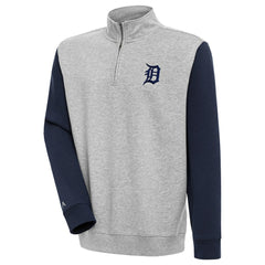 Detroit Tigers Antigua Victory Colorblock Quarter-Zip Pullover Top | MLB New