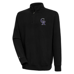 Colorado Rockies Antigua Victory Quarter-Zip Pullover Top | MLB Discount