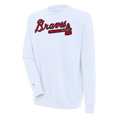 Atlanta Braves Antigua Victory Pullover Sweatshirt | MLB New