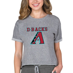 Arizona Diamondbacks Concepts Sport Women's Tri-Blend Mainstream Terry Short Sleeve Sweatshirt Top | MLB Online