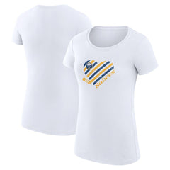 Buffalo Sabres G-III 4Her by Carl Banks Women's Super-Slim Fit Lightweight Heart T-Shirt On Sale