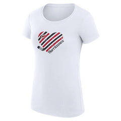 Carolina Hurricanes G-III 4Her by Carl Banks Women's Super-Slim Fit Lightweight Heart T-Shirt Discount