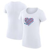 Colorado Avalanche G-III 4Her by Carl Banks Women's Super-Slim Fit Lightweight Heart T-Shirt For Sale