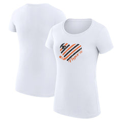 Philadelphia Flyers G-III 4Her by Carl Banks Women's Super-Slim Fit Lightweight Heart T-Shirt Discount