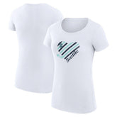 Seattle Kraken G-III 4Her by Carl Banks Women's Super-Slim Fit Lightweight Heart T-Shirt Sale