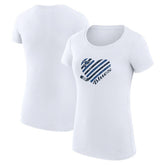 St. Louis Blues G-III 4Her by Carl Banks Women's Super-Slim Fit Lightweight Heart T-Shirt Outlet