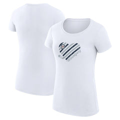 Winnipeg Jets G-III 4Her by Carl Banks Women's Super-Slim Fit Lightweight Heart T-Shirt Discount