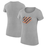 Anaheim Ducks G-III 4Her by Carl Banks Women's Super-Slim Fit Lightweight Heart T-Shirt Sale