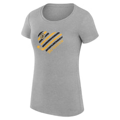 Boston Bruins G-III 4Her by Carl Banks Women's Super-Slim Fit Lightweight Heart T-Shirt Online