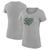 Dallas Stars G-III 4Her by Carl Banks Women's Super-Slim Fit Lightweight Heart T-Shirt For Sale