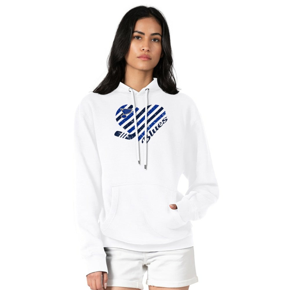 St. Louis Blues G-III 4Her by Carl Banks Women's Heart Pullover Hoodie Outlet