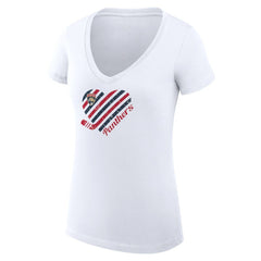 Florida Panthers G-III 4Her by Carl Banks Women's Super-Slim Fit Lightweight Heart V-Neck T-Shirt Sale